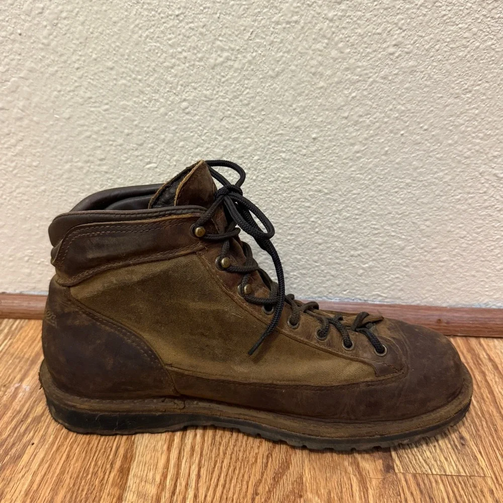 Danner Ridge DK Brown Leather Boots Men 12 EU 46.5 Lace Hunting Outdoor Gore-tex